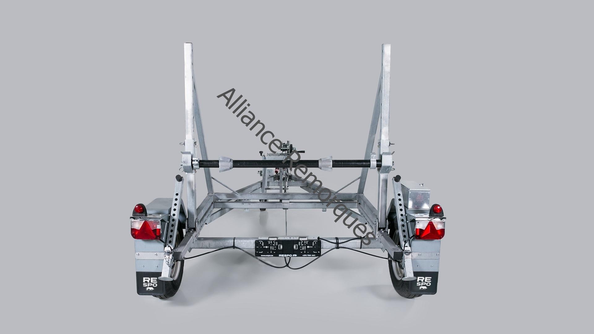 REMORQUE PORTE TOURET PTAC 1500 KG