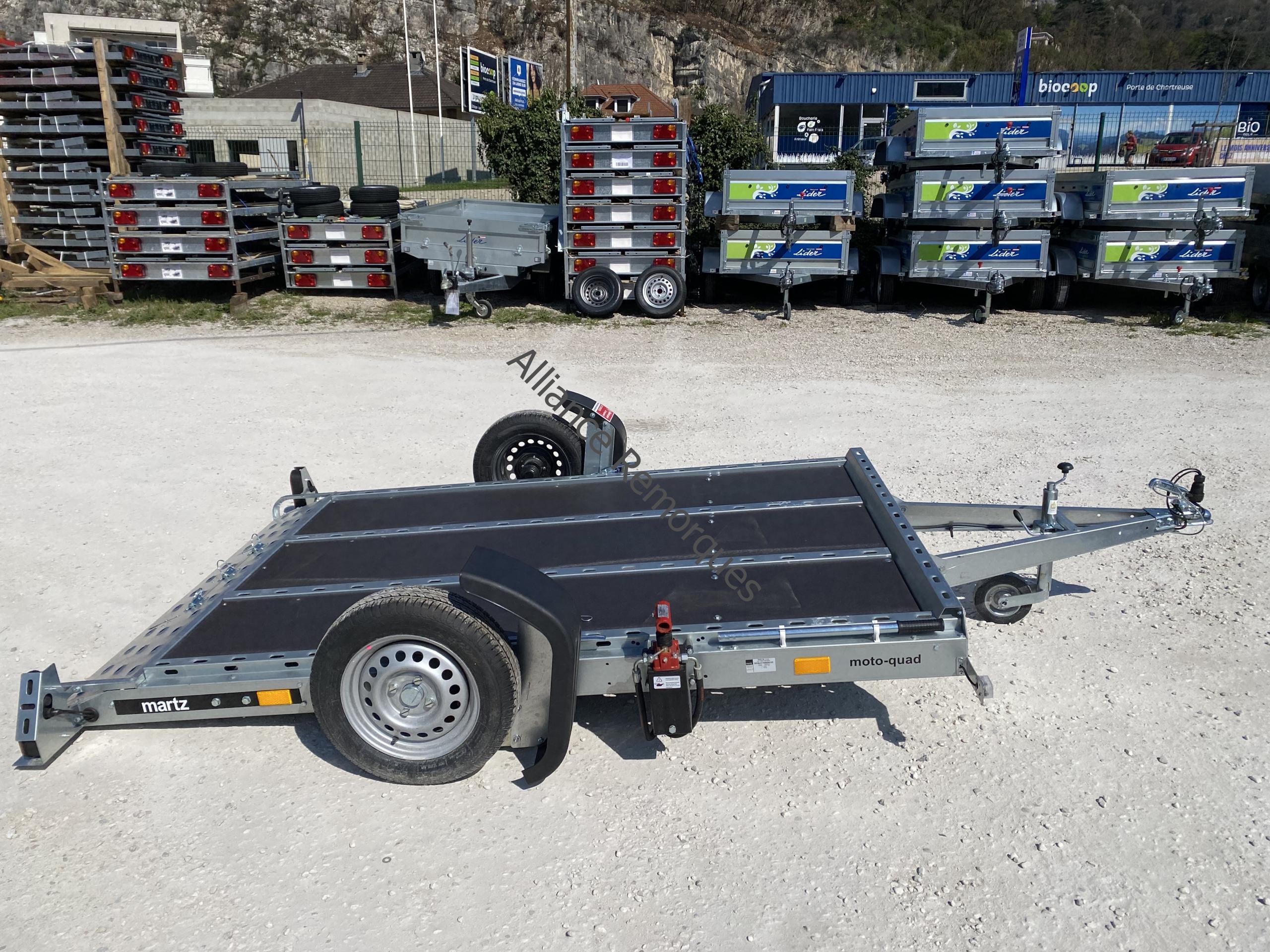 Porte-motos Martz TEMA abaissable hydraulique