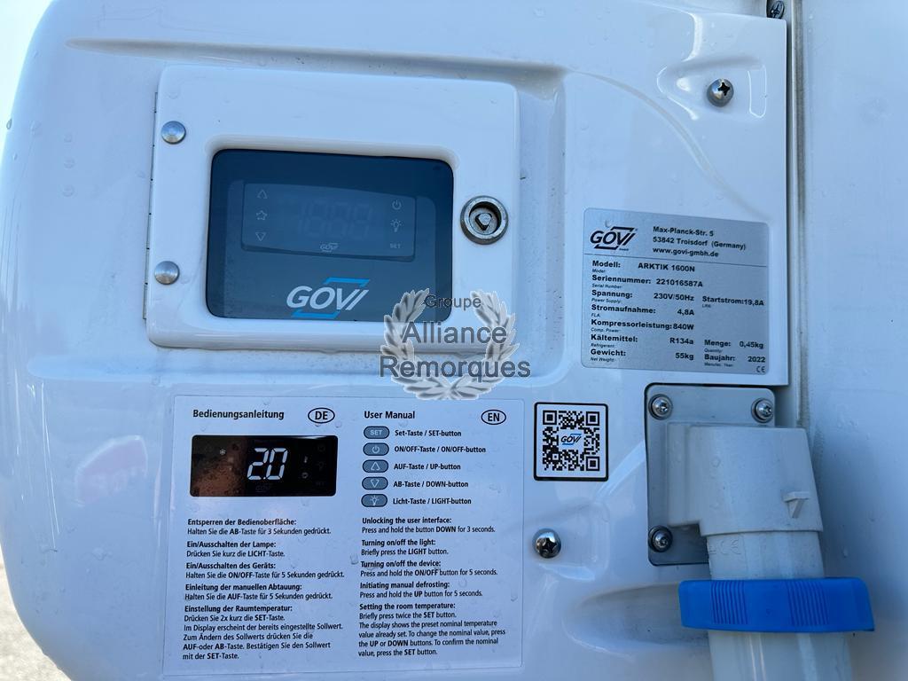 Remorque Réfrigérée Positive non freiné – Image 2