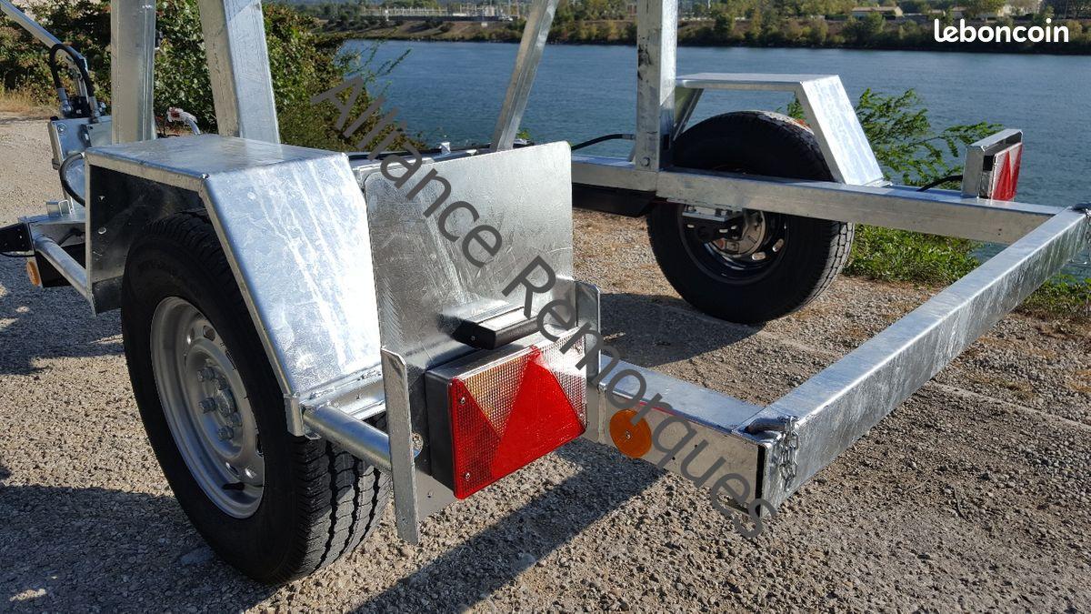 Remorque porte touret 1500 Kgs Hydraulique – Image 2