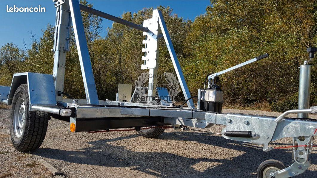 Remorque porte touret 1500 Kgs Hydraulique – Image 4