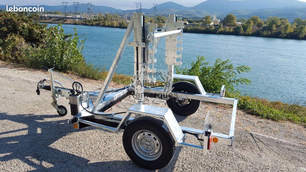 Remorque porte touret 1500 Kgs Hydraulique