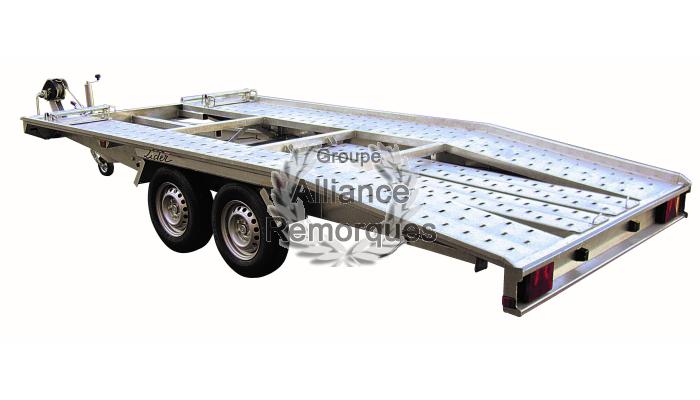 PORTE-VOITURE LIDER 39790 ROUES SOUS PLATEAU PTAC: 2700 KG
