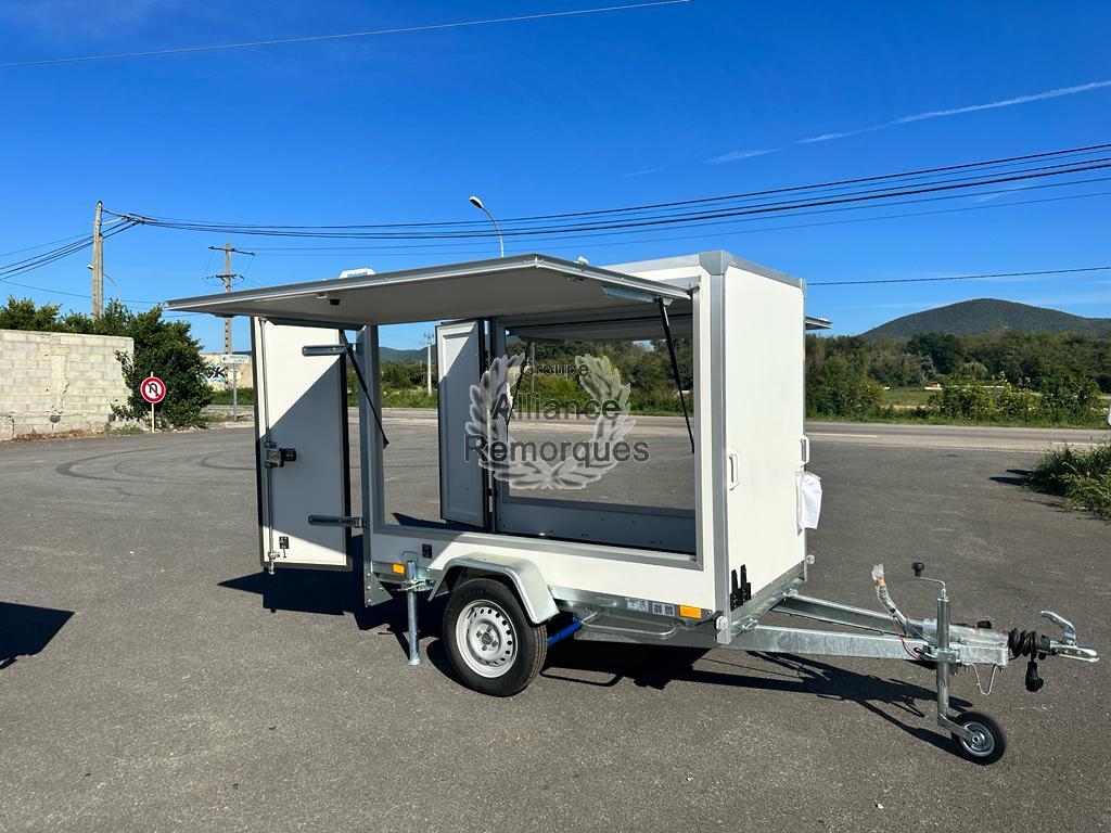 REMORQUE FOURGON F7520-DBD-150 AVEC AUVENTS LATERAUX – Image 7