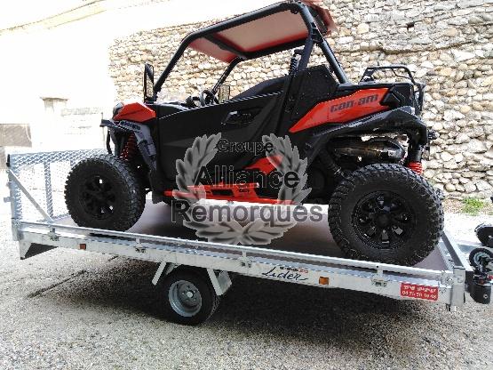 REMORQUE PLATEAU LIDER 33630 1 ESSIEU 1500 Kgs – Image 5