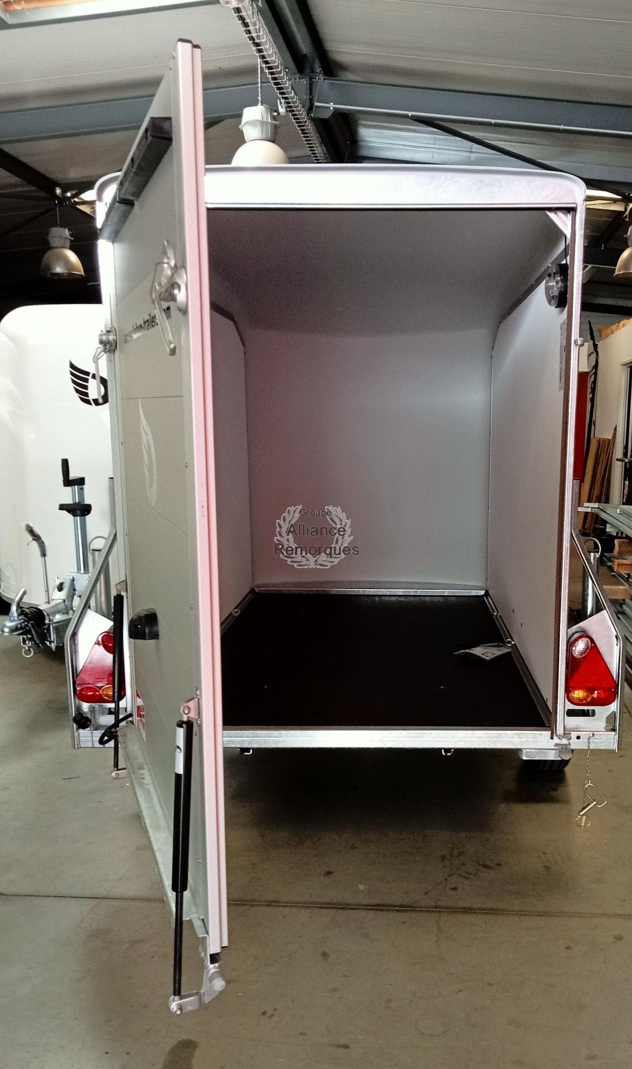 REMORQUE FOURGON – DEBON C255 – 255x125x155 cm PTAC 750 kg – Pont/Porte arrière – Image 2